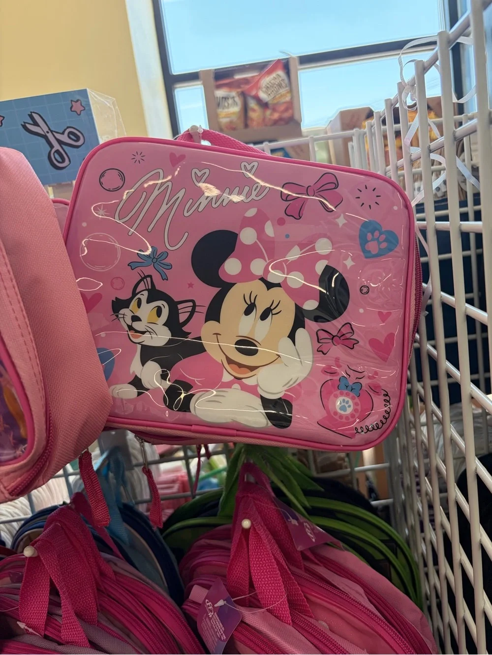 Disney Pink Kids Backpack Featuring Ariel & Minnie